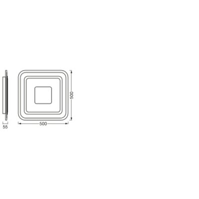 SMART+ Orbis Ceiling 500x500mm RGB + TW