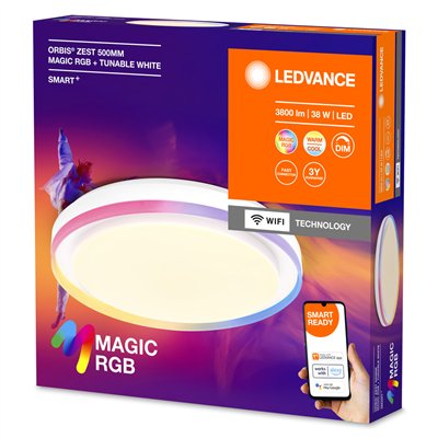 SMART+ Orbis Ceiling ZEST MAGIC RGB 500mm White