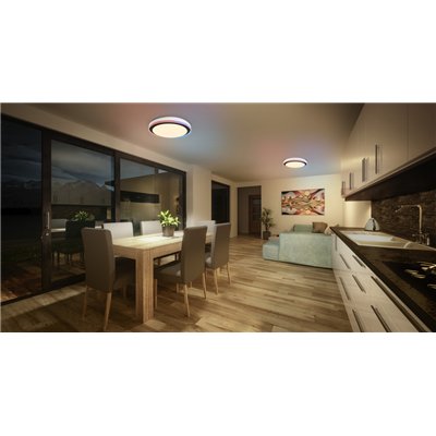 SMART+ Orbis Ceiling ZEST MAGIC RGB 500mm Black 