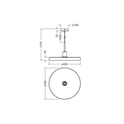 Decor Plate Pendant E27 Beige