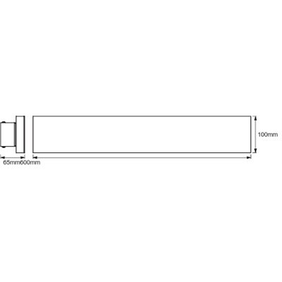 SMART+ Planon Frameless TW 600x100mm TW