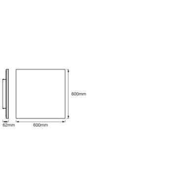 SMART+ Planon Frameless TW 600x600mm TW