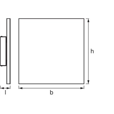 SMART+ Planon Frameless TW 450x450mm TW