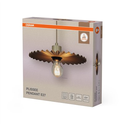 Decor Plisse Pendant E27 Beige