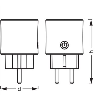 SMART+ plugs with Zigbee technology EU Black