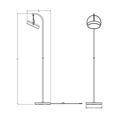 Decor Puck Floor 12W 930 Black