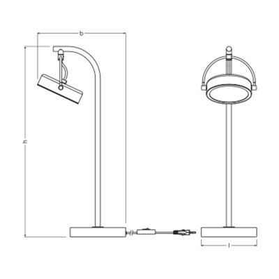 Decor Puck Table 11W 930 Black