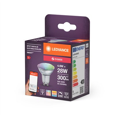 SMART+ Spot GU10 Multicolour 4.9W 220V RGBW GU10