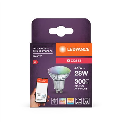 SMART+ Spot GU10 Multicolour 4.9W 220V RGBW GU10