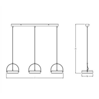 Decor Puck 3XPendant LN 36W 930 Black