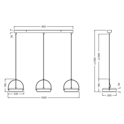 Decor Puck 3XPendant LN 36W 930 Black