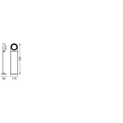 SMART+ Swing Round Pathway Tunable White 70cm TW