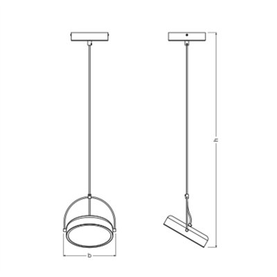 Decor Puck 1XPendant 12W 930 Black