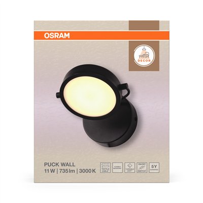 Decor Puck Wall 11W 930 Black
