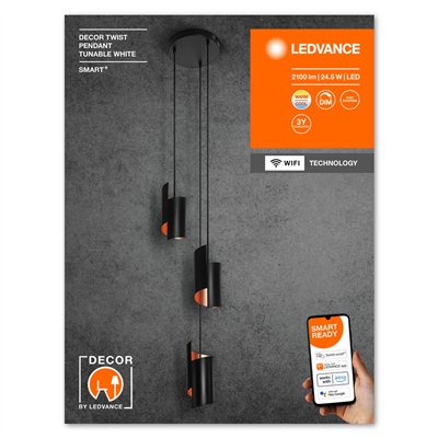 SMART+ Twist Pendant Black TW