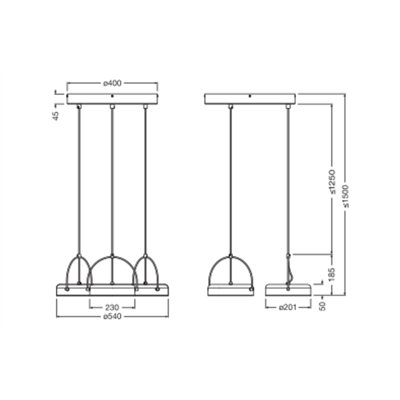 Decor Puck 3XPendant PL 36W 930 Black