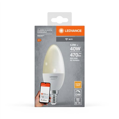 SMART+ WiFi Candle Dimmable 230V DIM FR E14 SINGLE PACK