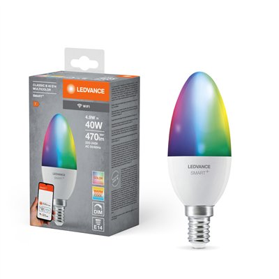 SMART+ WiFi Candle Multicolour 230V RGBW FR E14 SINGLE PACK
