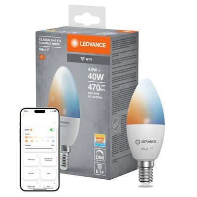 SMART+ WiFi Candle Tunable White 230V TW FR E14 SINGLE PACK