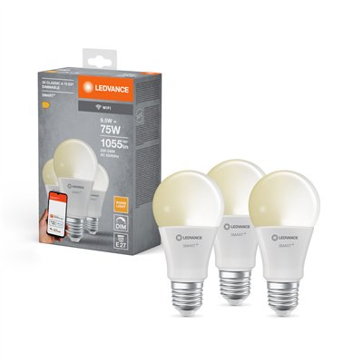 SMART+ WiFi Classic Dimmable 230V DIM FR E27 TRIPLE PACK