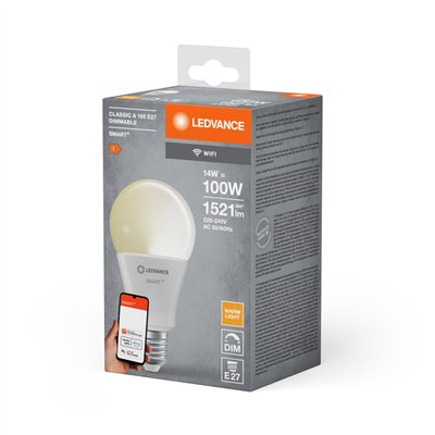 SMART+ WiFi Classic Dimmable 230V DIM FR E27 SINGLE PACK