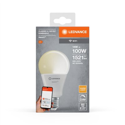 SMART+ WiFi Classic Dimmable 230V DIM FR E27 SINGLE PACK