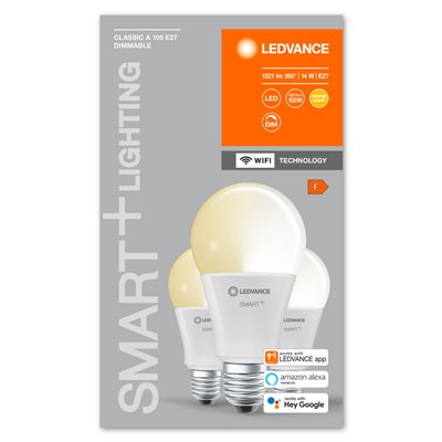 SMART+ WiFi Classic Dimmable 100  14 W/2700 K E27 