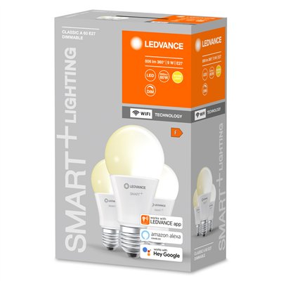 SMART+ WiFi Classic Dimmable 60  9 W/2700 K E27 