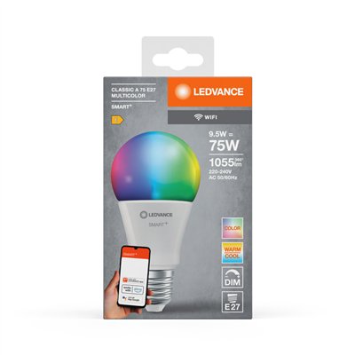 SMART+ WiFi Classic Multicolour 230V RGBW FR E27 SINGLE PACK