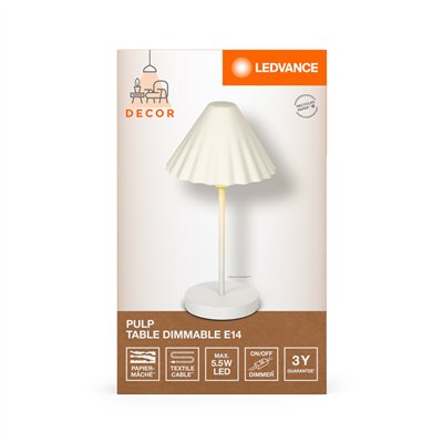 Decor Pulp Table E14 DIM White