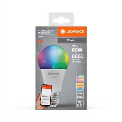 SMART+ WiFi Classic Multicolour 230V RGBW FR E27 SINGLE PACK