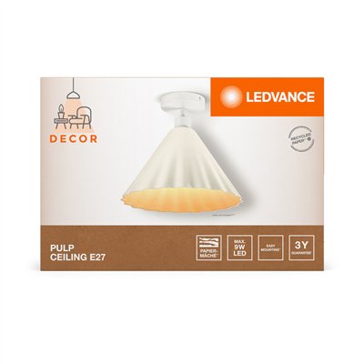 Decor Pulp Ceiling E27 White