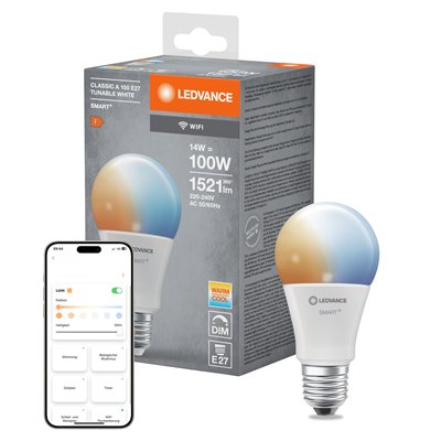 SMART+ WiFi Classic Tunable White 230V TW FR E27 SINGLE PACK