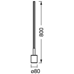SMART WIFI FLOOR CORNER SLIM WITH REMOTE CONTROL White SLIM RGB + TW + RC