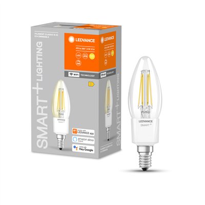 SMART+ WiFi Filament Candle Dimmable 40  4 W/2700 K E14 