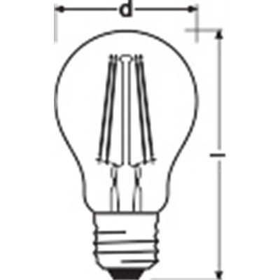 SMART+ WiFi Filament Classic Dimmable 44  6 W/2500 K E27 