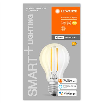 SMART+ WiFi Filament Classic Dimmable 60 6W E27