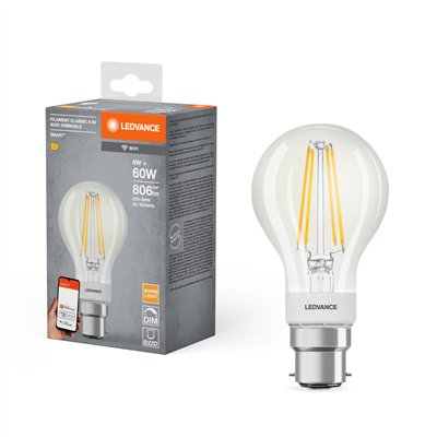 SMART+ WiFi Filament Classic Dimmable 60  6 W/2700 K B22 