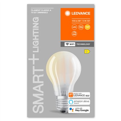 SMART+ WiFi Filament Classic Dimmable 75  7.5 W/2700 K E27 