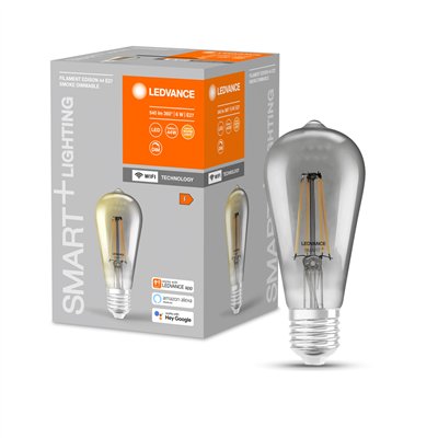 SMART+ WiFi Filament Edison Dimmable 44  6 W/2500 K E27 