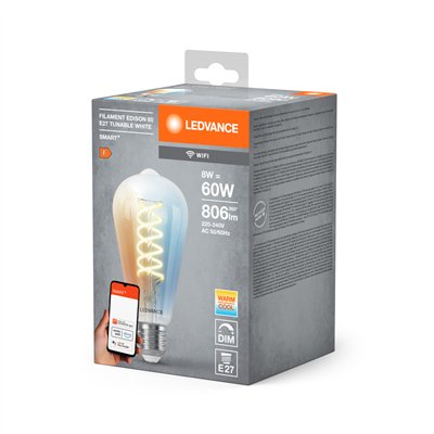 SMART+ Wifi Filament Edison Tunable White E27