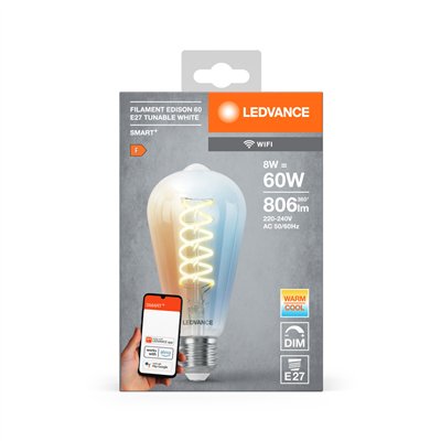 SMART+ Wifi Filament Edison Tunable White E27