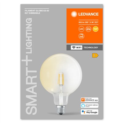 SMART+ WiFi Filament Globe Dimmable 60 5,5W E27