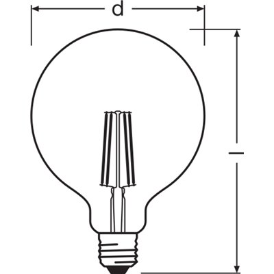 SMART+ WiFi Filament Globe Dimmable 60 5,5W E27