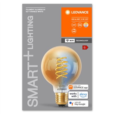 SMART+ WiFi Filament Globe Tunable White 2200K E27