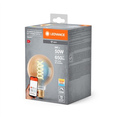 SMART+ WiFi Filament Globe Tunable White 2200K E27