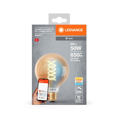SMART+ WiFi Filament Globe Tunable White 2200K E27