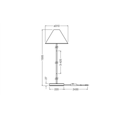 Decor Pulp Floor E27 DIM White