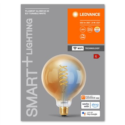 SMART+ WiFi Filament Globe Tunable White 2200K E27