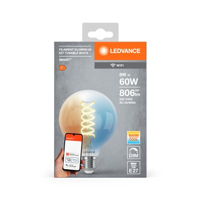 SMART+ Wifi Filament Globe Tunable White 2700K E27